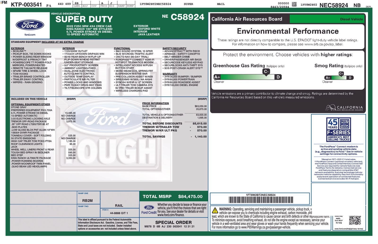 2022 Ford Super Duty F-250 SRW XL