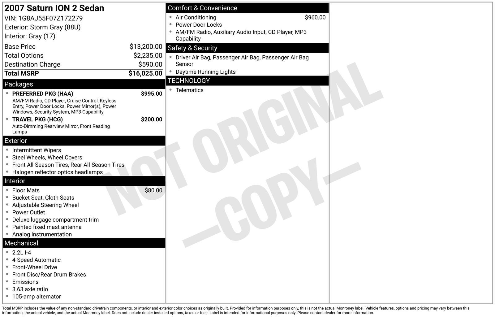2007 Saturn Ion ION 2
