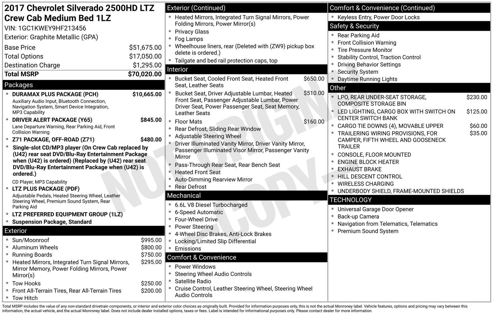 2017 Chevrolet Silverado 2500 HD LTZ