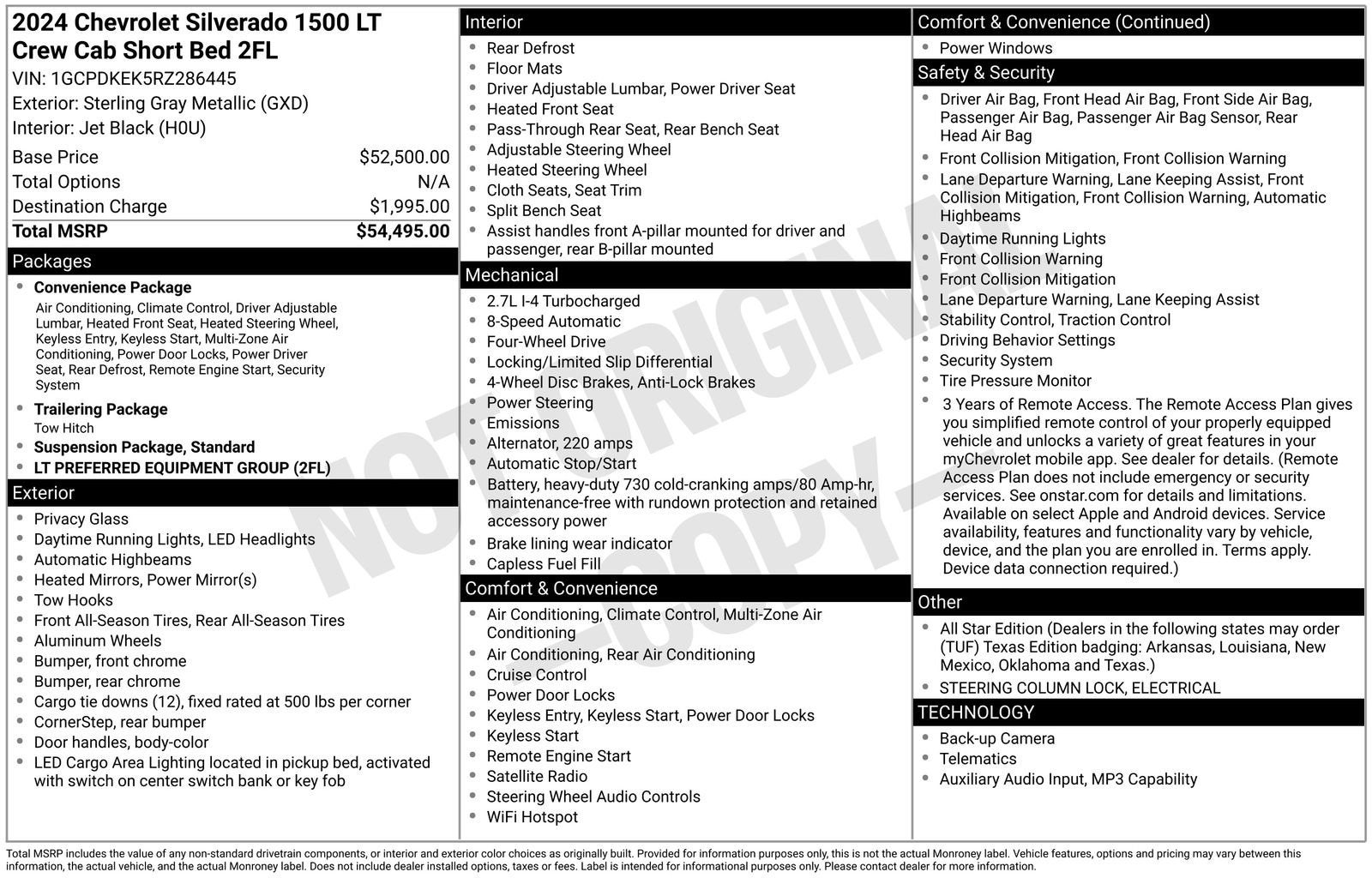2024 Chevrolet Silverado 1500 LT (2FL)