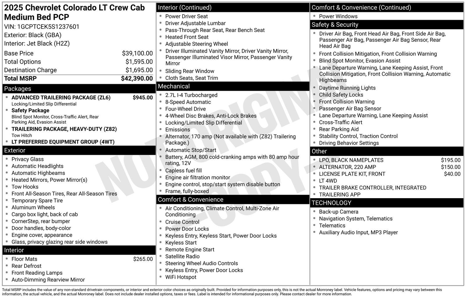 2025 Chevrolet Colorado WT/LT