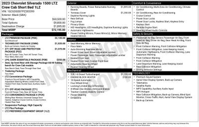 2023 Chevrolet Silverado 1500 LTZ