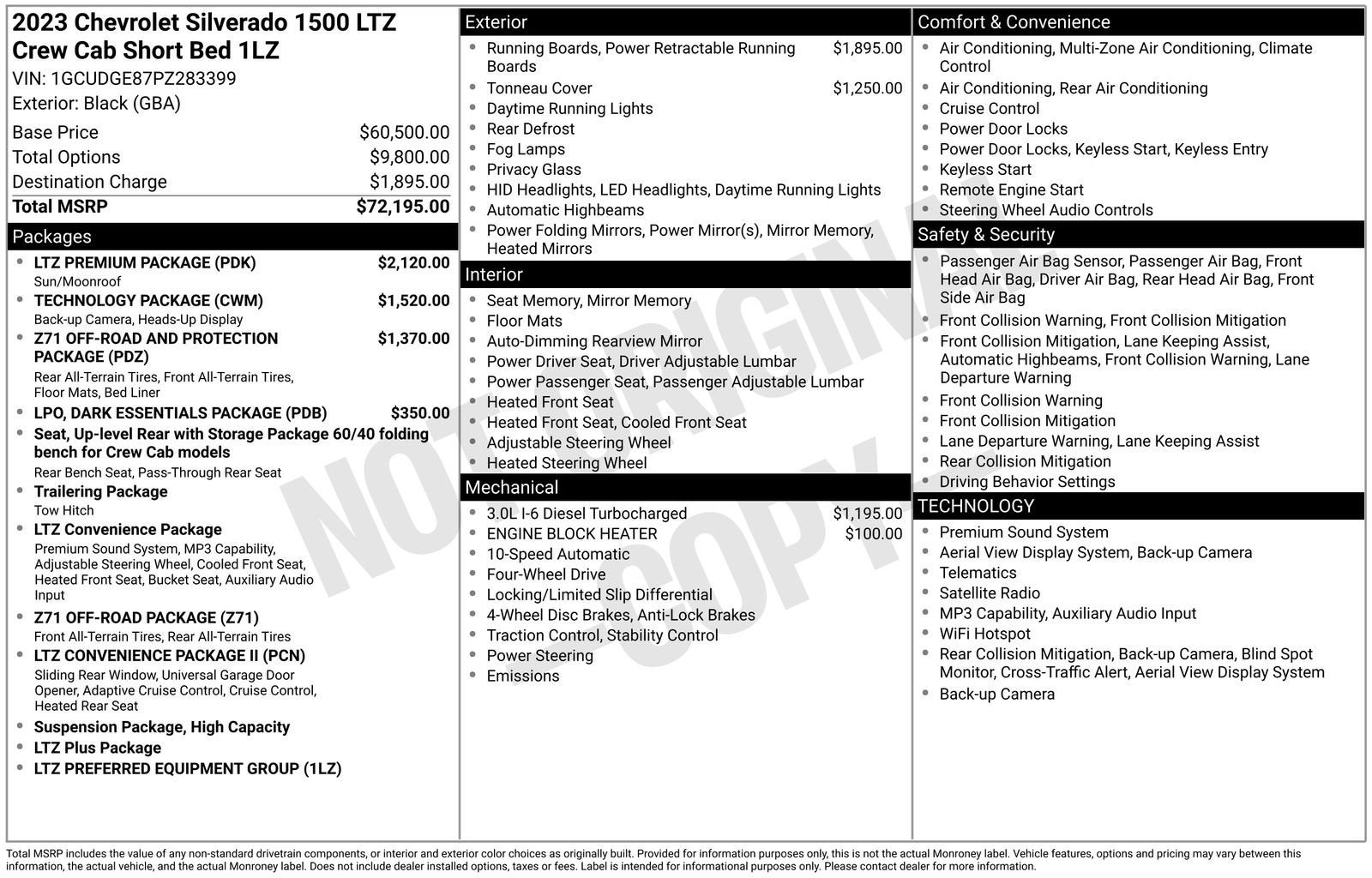 2023 Chevrolet Silverado 1500 LTZ