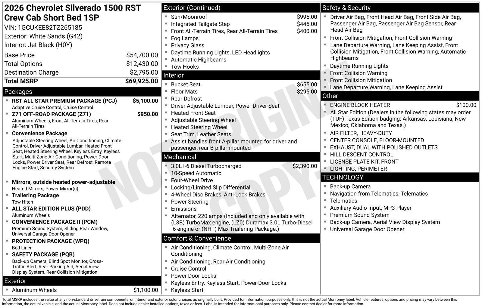2026 Chevrolet Silverado 1500 RST