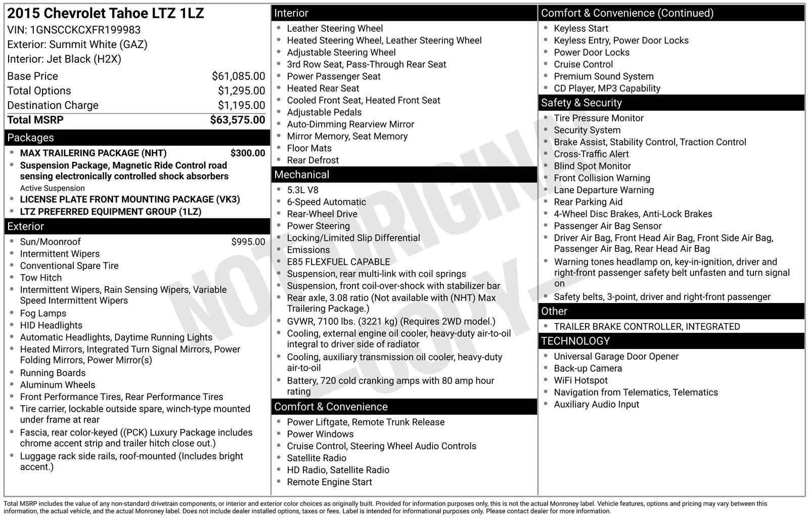 2015 Chevrolet Tahoe LTZ