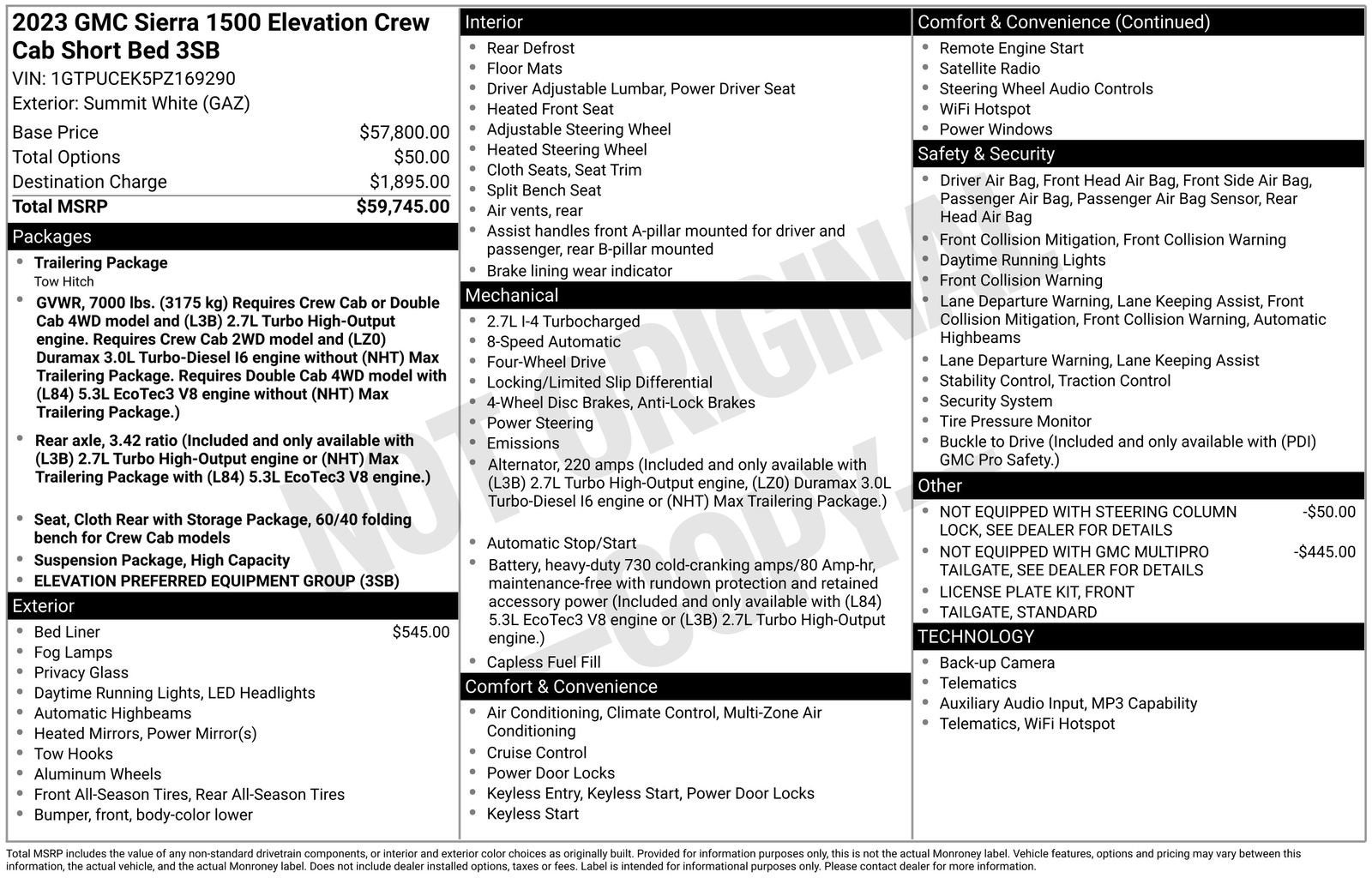 2023 GMC Sierra 1500 Elevation