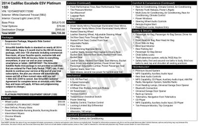 2014 Cadillac Escalade ESV Platinum