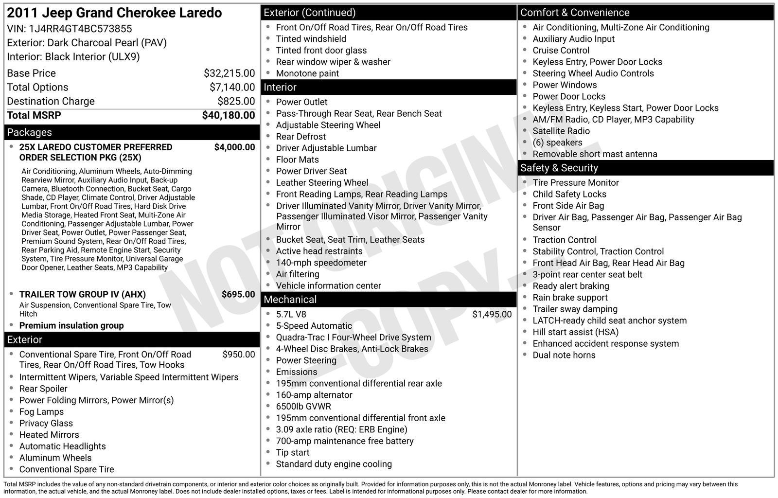 2011 Jeep Grand Cherokee Laredo