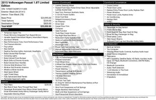 2015 Volkswagen Passat 1.8T S