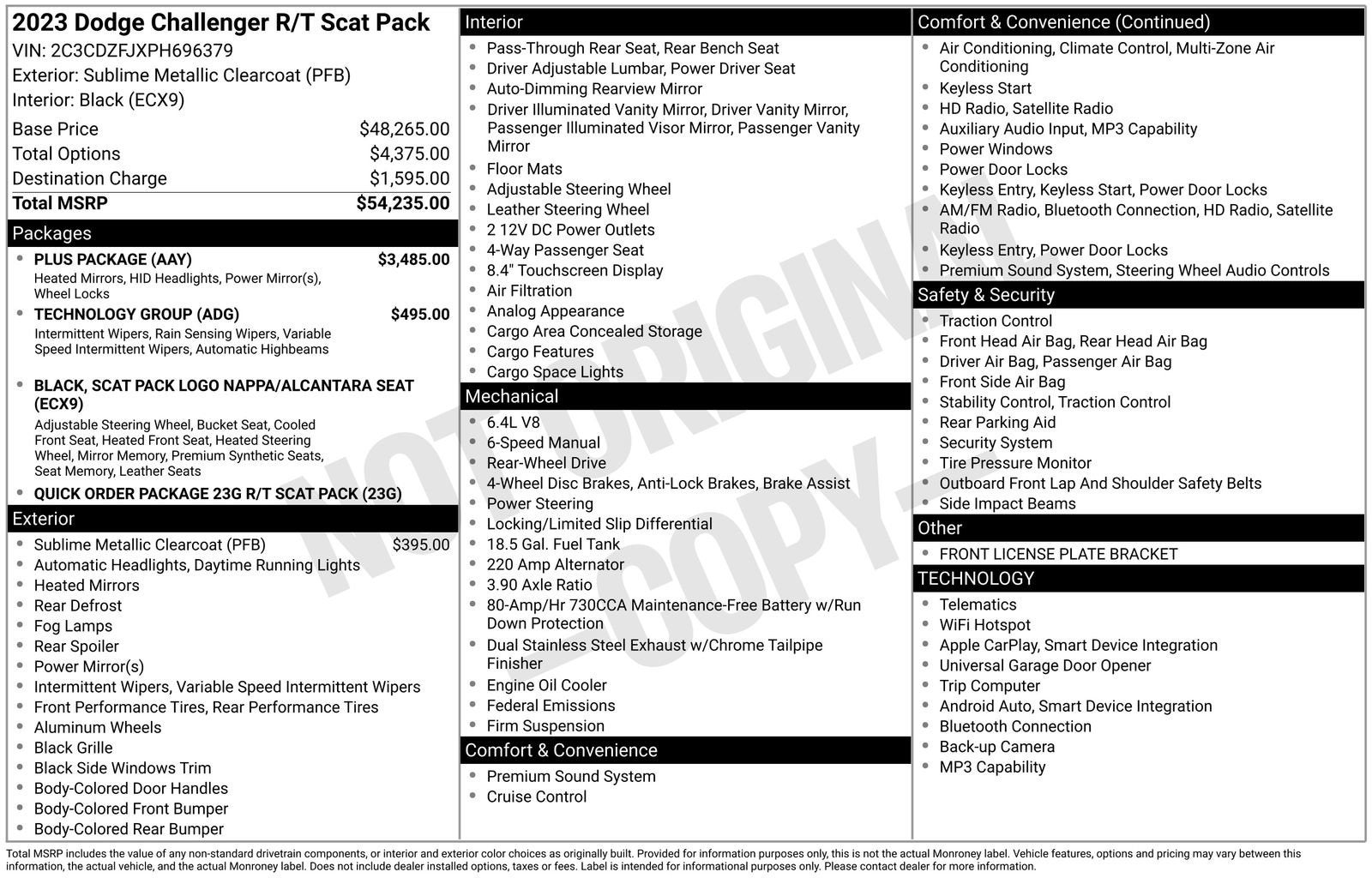 2023 Dodge Challenger R/T Scat Pack