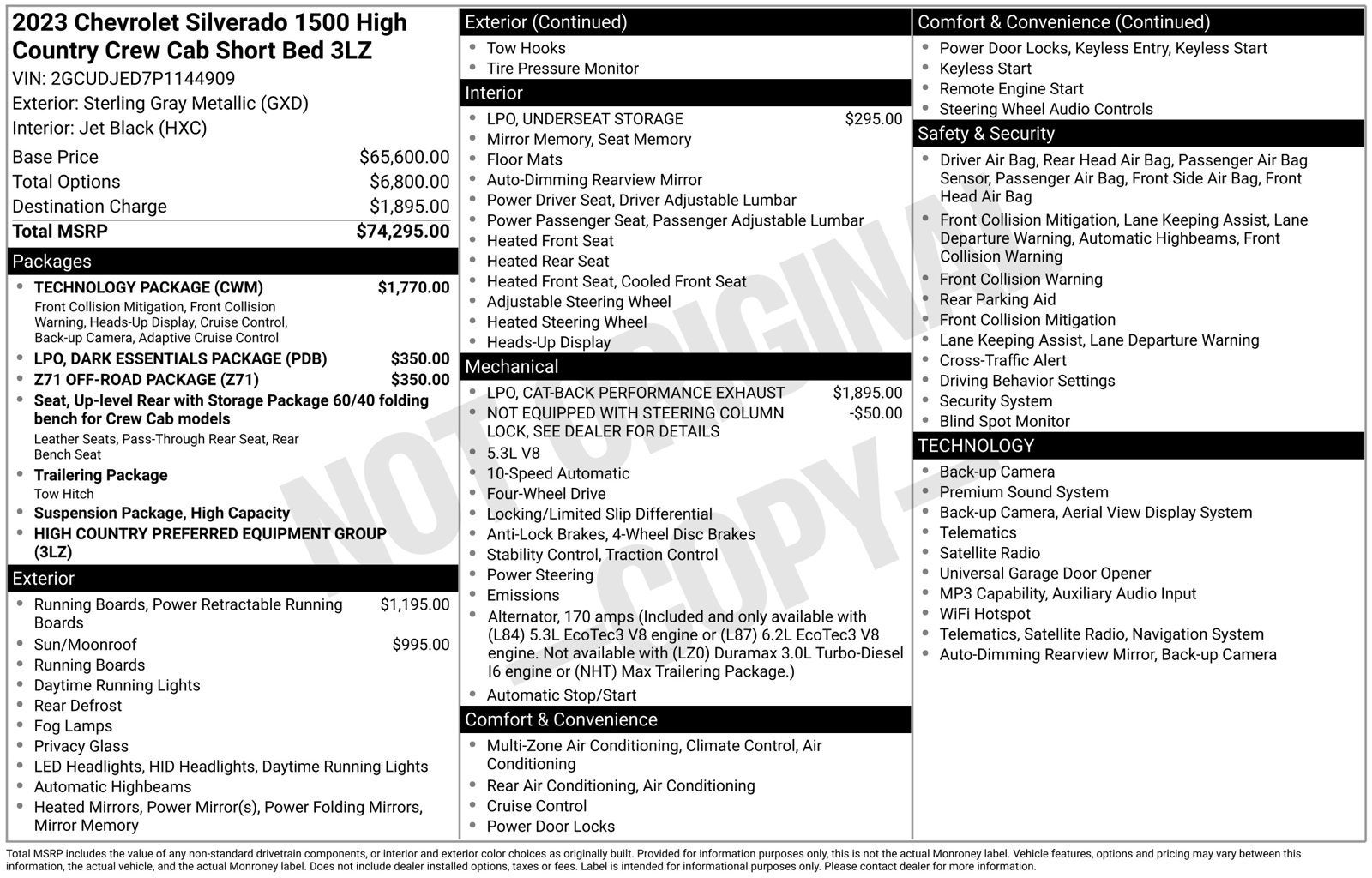 2023 Chevrolet Silverado 1500 High Country