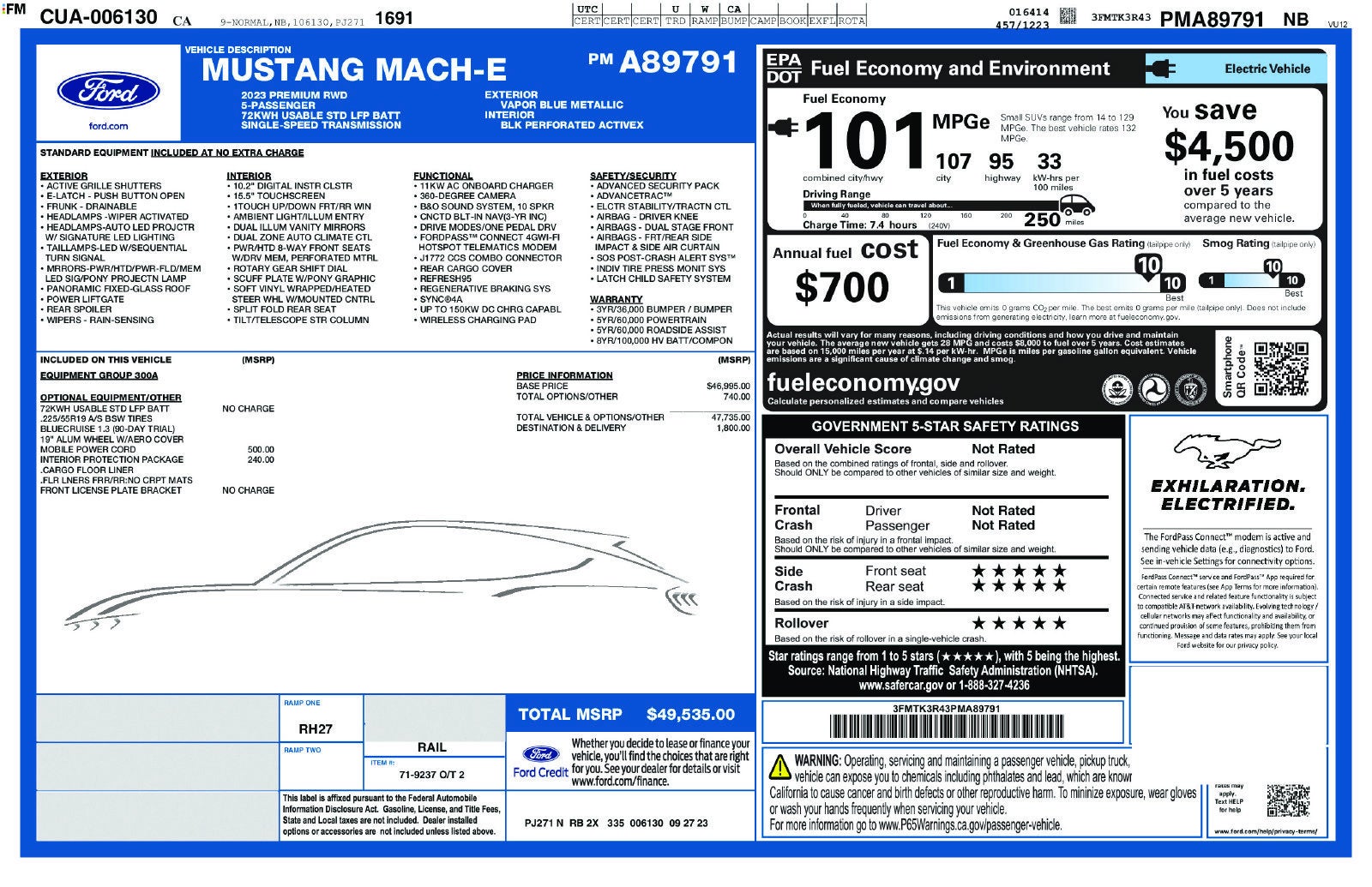 2023 Ford Mustang Mach-E Premium