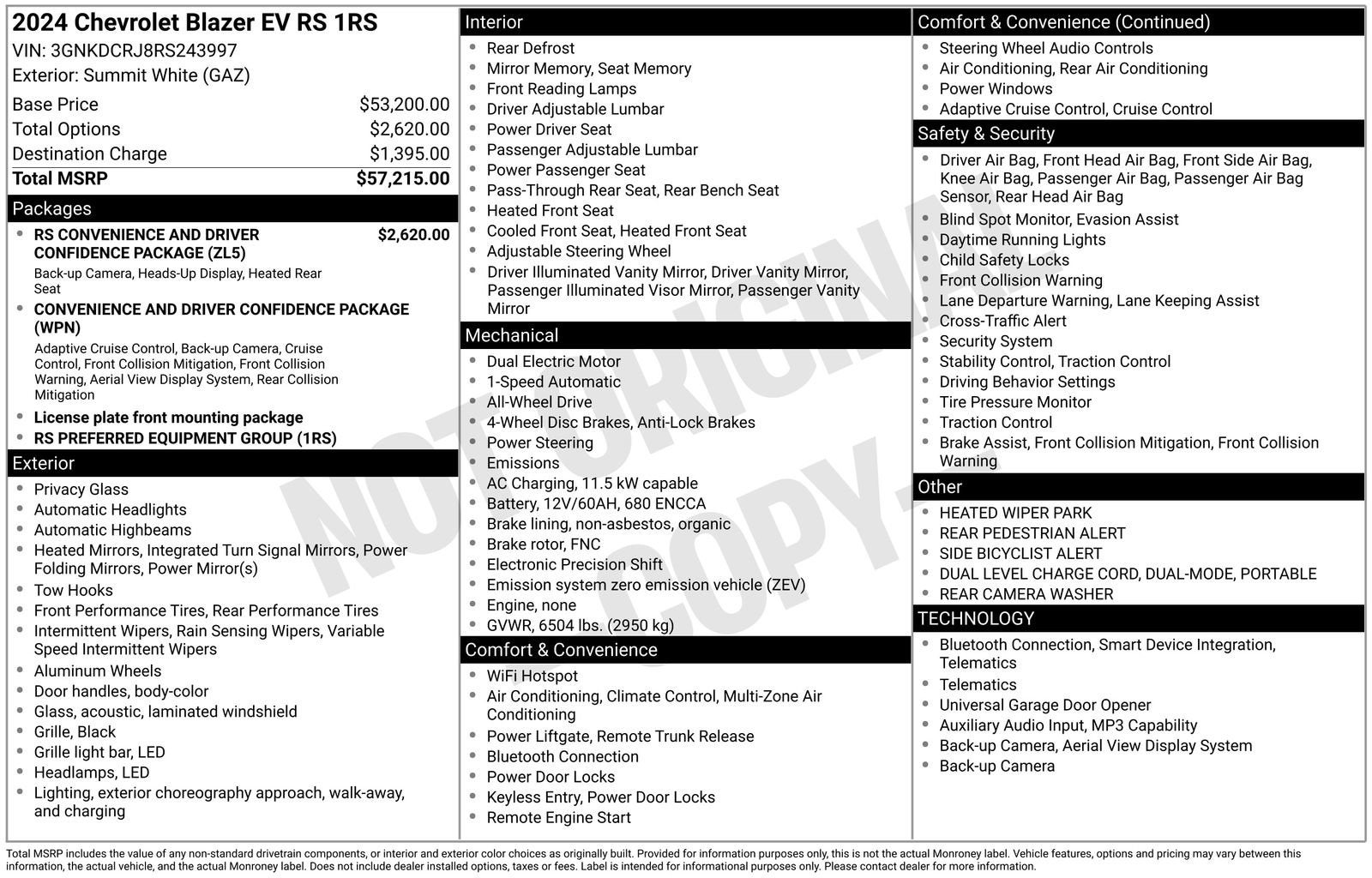 2024 Chevrolet Blazer EV RS
