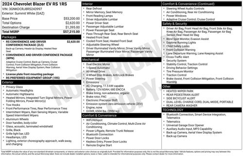 2024 Chevrolet Blazer EV RS