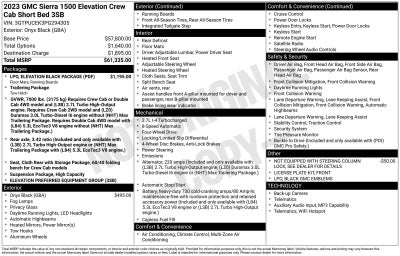 2023 GMC Sierra 1500 Elevation