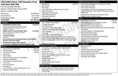 2023 GMC Sierra 1500 Elevation