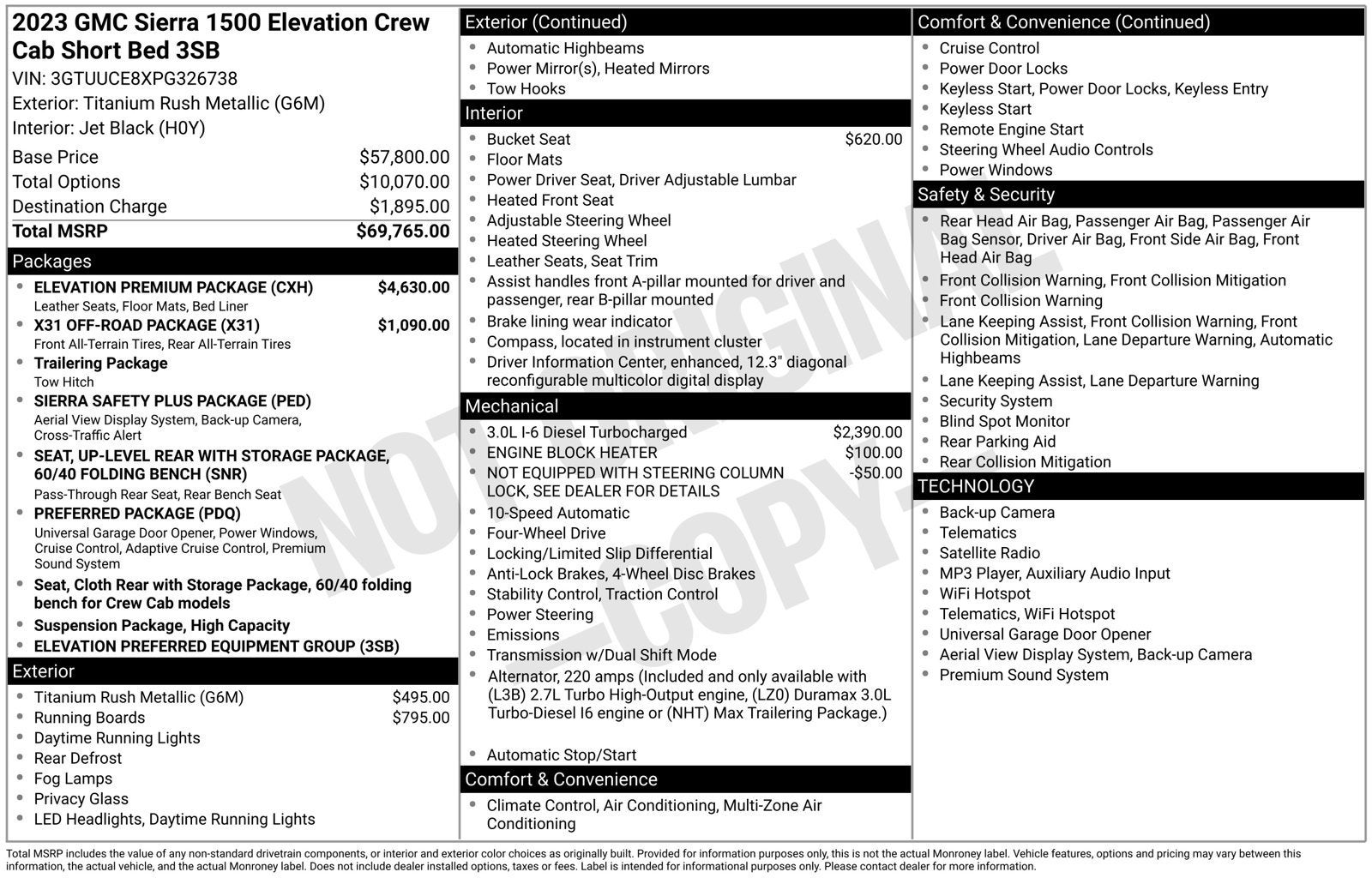 2023 GMC Sierra 1500 Elevation