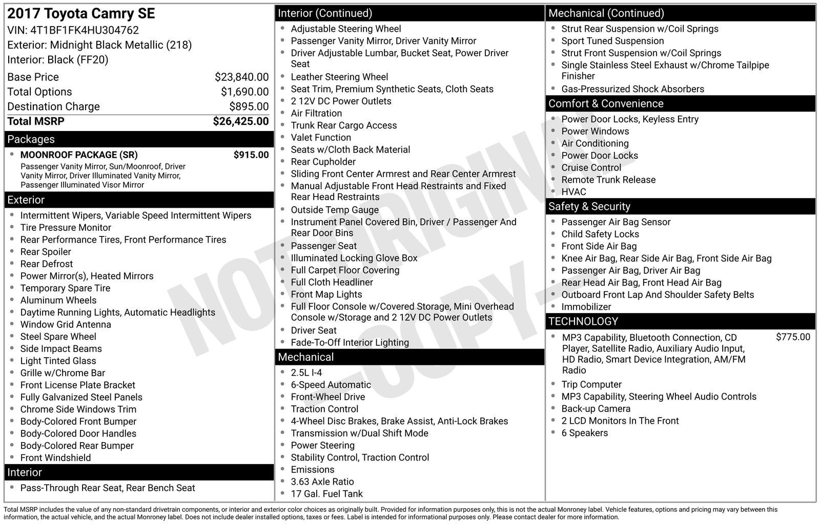 2017 Toyota Camry XLE