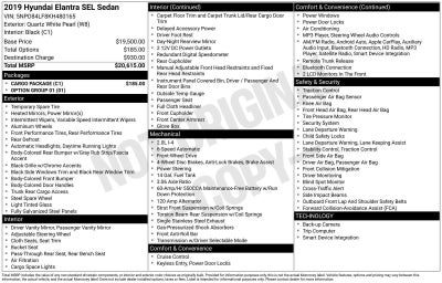 2019 Hyundai Elantra SEL