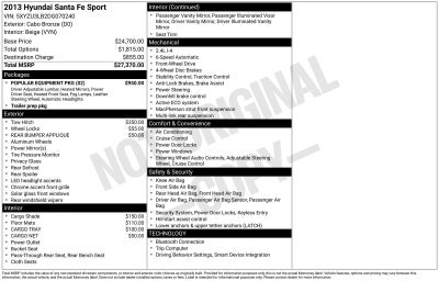 2013 Hyundai Santa Fe Sport