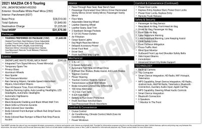 2021 Mazda Mazda CX-5 Touring