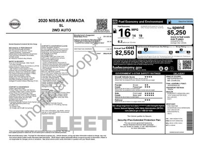 2020 Nissan Armada SL