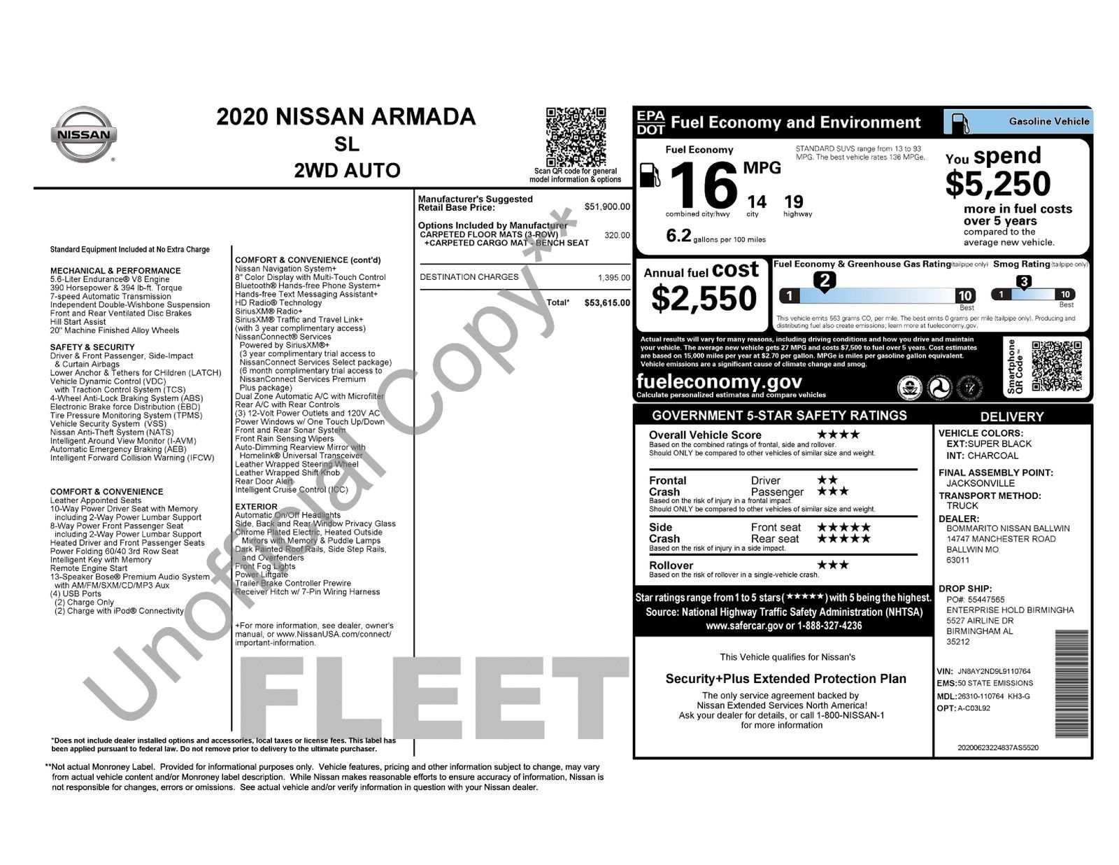 2020 Nissan Armada SL