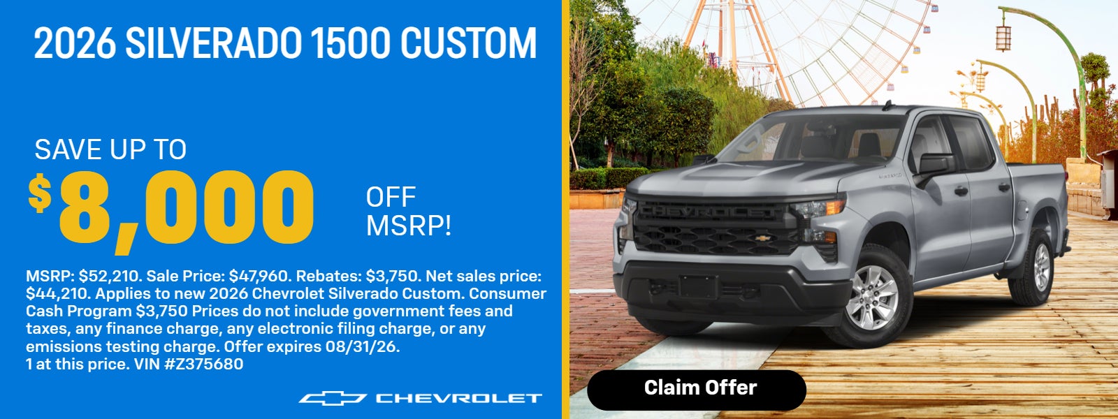 2026 Chevy Silverado 1500 on offer