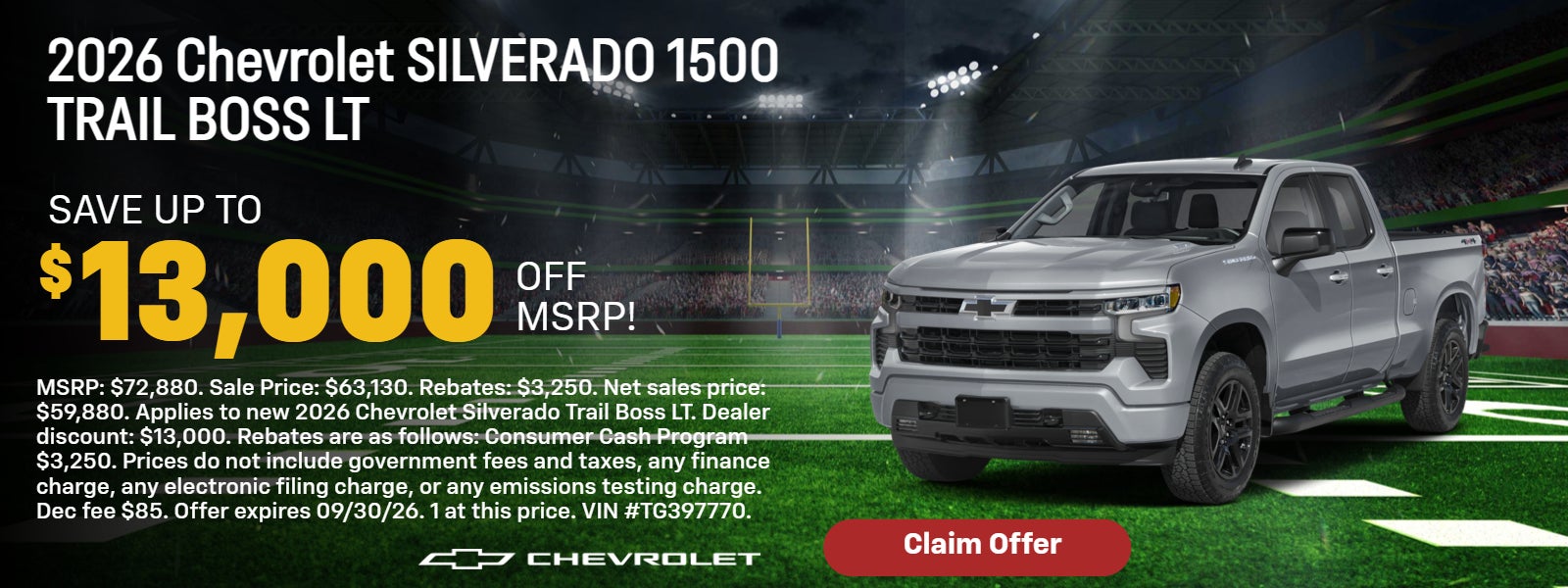 Gray Silverado on offer