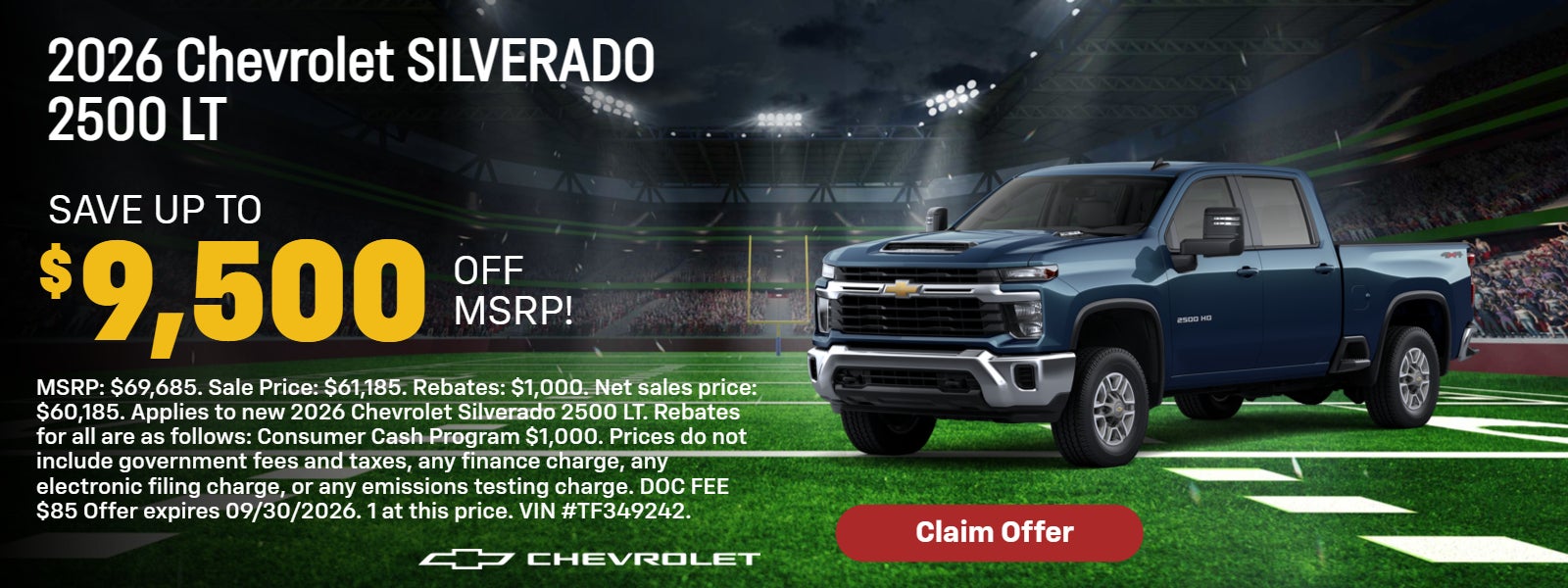 2026 Chevy Silverado 2500 on offer