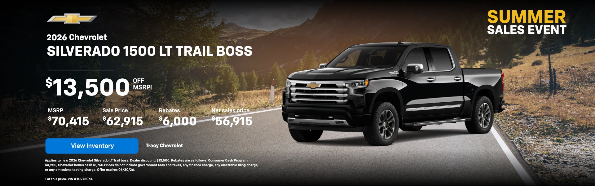 SILVERADO 1500 LT TRAIL BOSS $13,500 OFF MSRP!