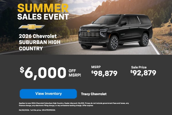SUBURBAN HIGH COUNTRY $6,000 OFF MSRP!