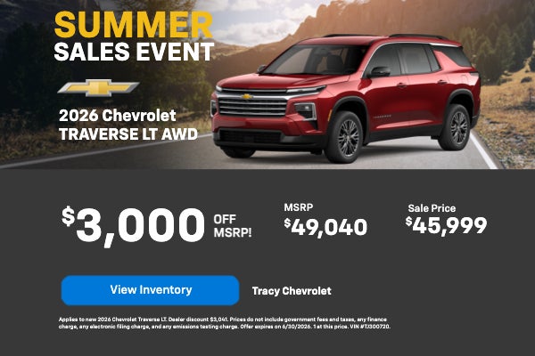 TRAVERSE LT AWD $3,000 OFF MSRP!