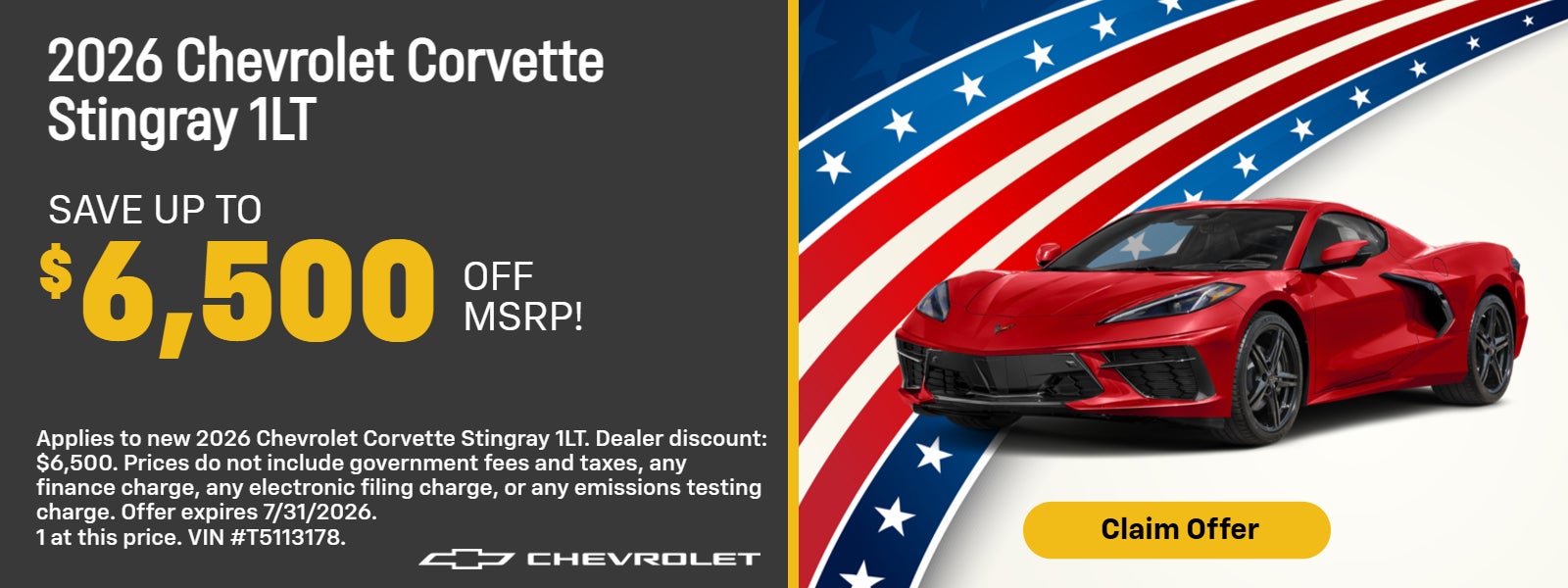 2026 Chevy CORVETTE