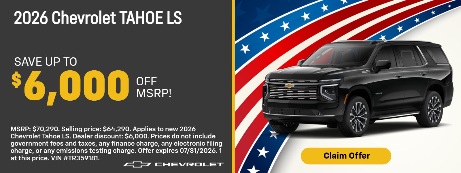 2026 Chevy Tahoe LS