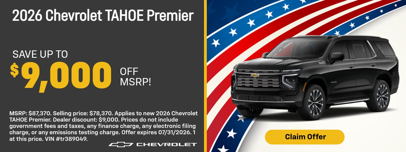 2026 Chevy Tahoe LS