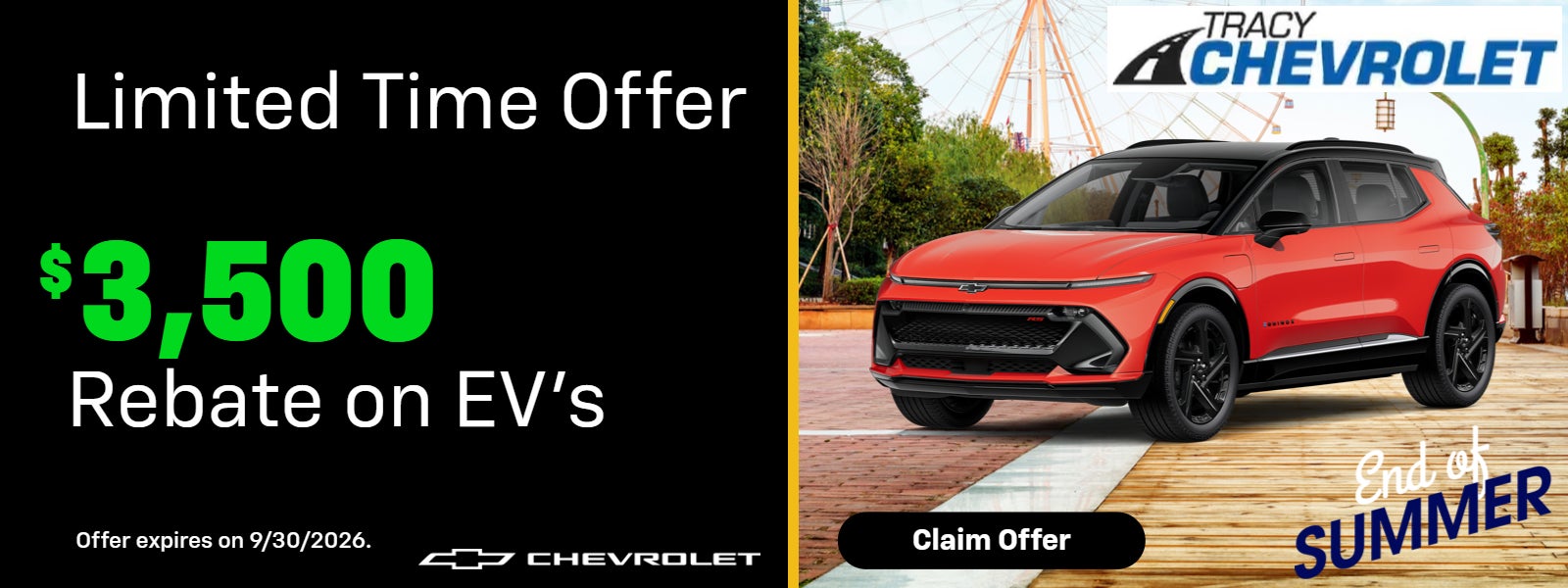 $3500 Rebate on EV's