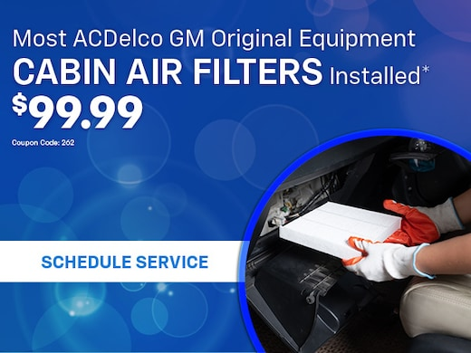 Most ACDelco GM Original Equipment Cabin Air Filters Installed*